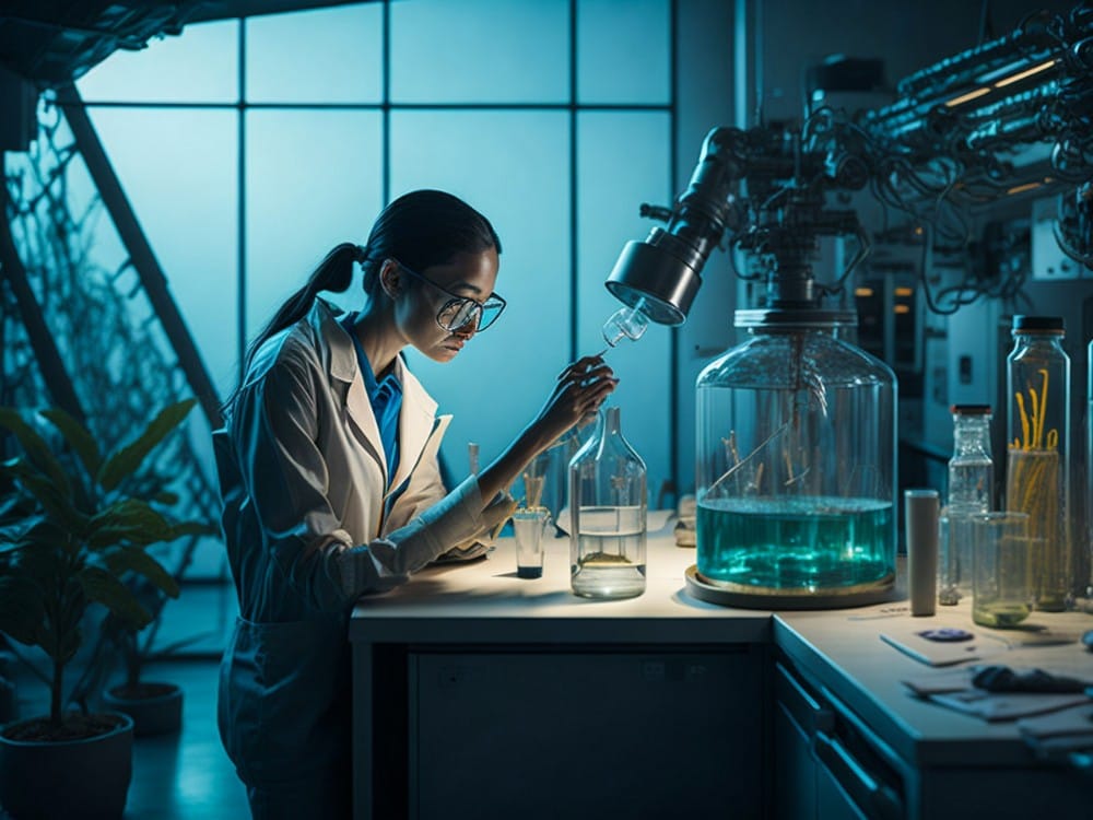 scientist working