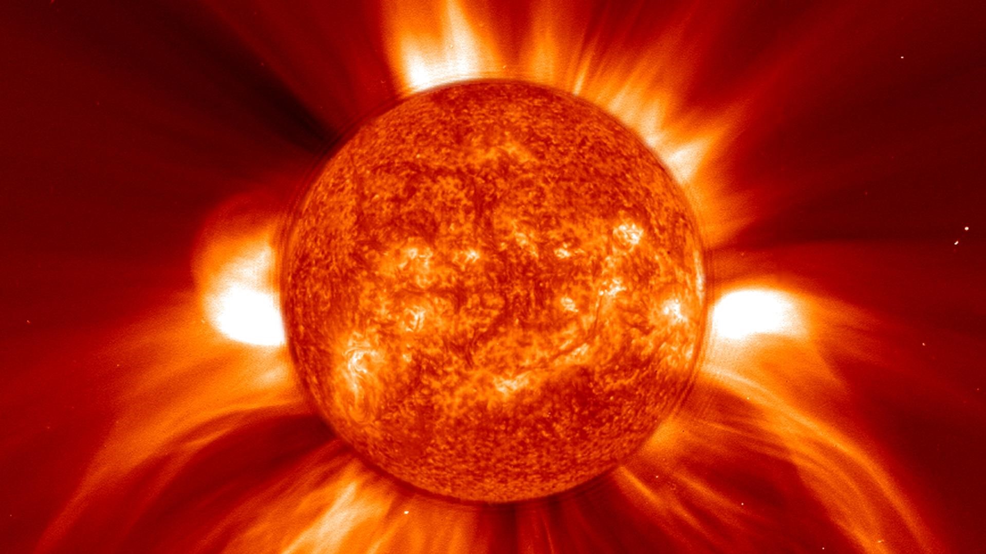 solar wind creates water on the moon